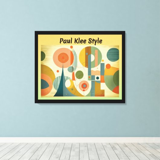 Paul Klee Style Canvas Afdruk (Insitu (Houten vloer))