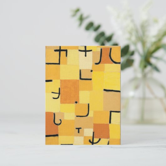 Paul Klee - Tekenen in het geel Briefkaart (Staand voorkant)