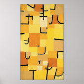 Paul Klee - Tekenen in het geel Poster (Voorkant)