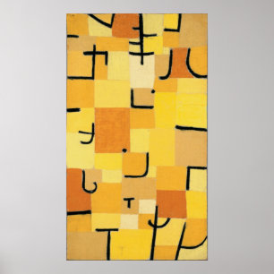 Paul Klee - Tekenen in het geel Poster