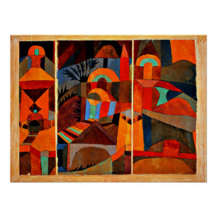 Paul Klee - Tempeltuinen Perfect Poster