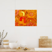 Paul Klee - The Garden in Hot Weather Poster (Keuken)