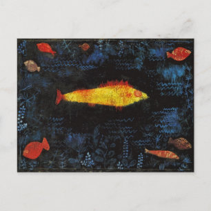 Paul Klee The Goldfish  Waterverf Art Briefkaart