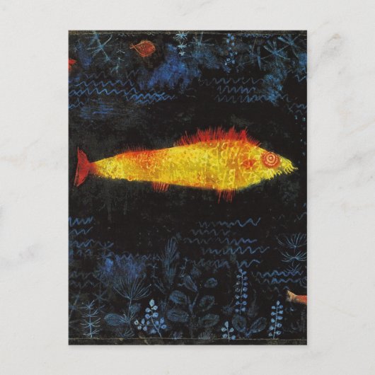 Paul Klee The Goldfish Waterverf Art Briefkaart (Voorkant)