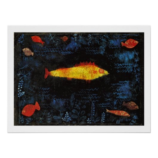 Paul Klee The Goldfish  Waterverf Art Poster (Voorkant)