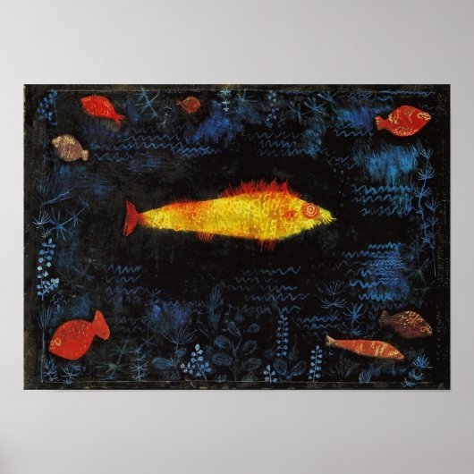 Paul Klee The Goldfish  Waterverf Art Poster (Voorkant)