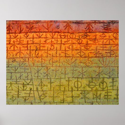 Paul Klee The Tree Nursery Poster (Voorkant)