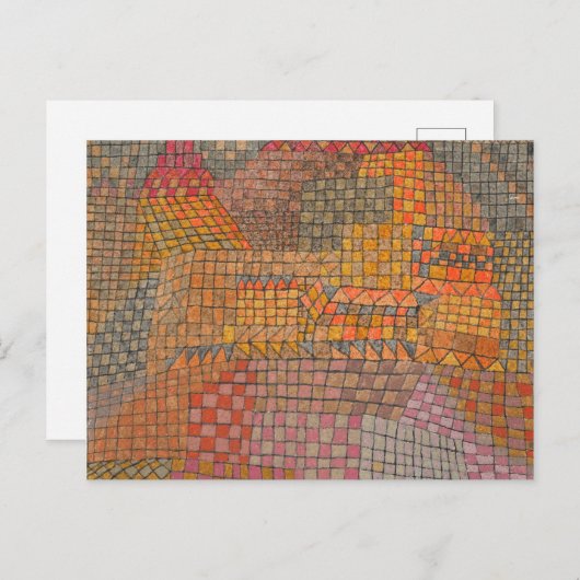 Paul Klee - Town Castle Briefkaart (Voorkant / Achterkant)