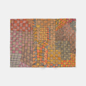 Paul Klee - Town Castle Fleece Deken (Voorkant (Horizontaal))