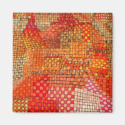 Paul Klee - Town Castle Kr. Magneet (Voorkant)