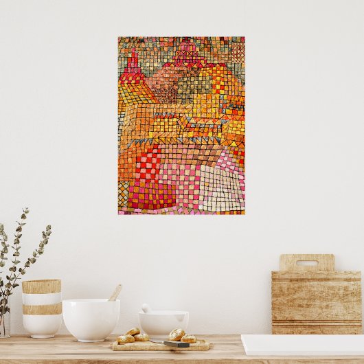 Paul Klee - Town Castle Kr. Poster (Keuken)