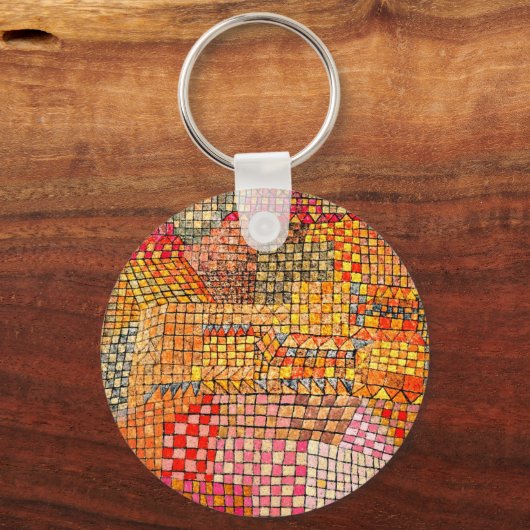 Paul Klee - Town Castle Kr. Sleutelhanger (Achterkant)