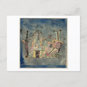 Paul Klee, "Tuin op puin", 1923 Briefkaart