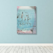 Paul Klee Twitteren Machine Canvas Poster (Insitu (Houten vloer))