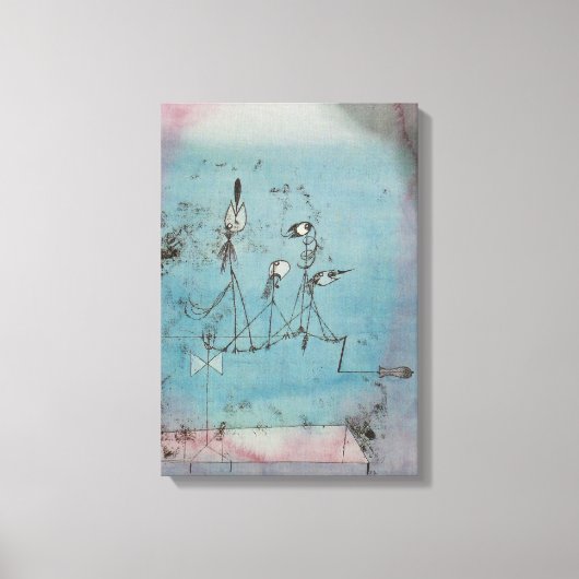 Paul Klee Twitteren Machine Canvas Poster (Voorkant)