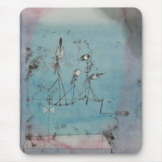 Paul Klee Twittering Machine Muismat (Voorkant)