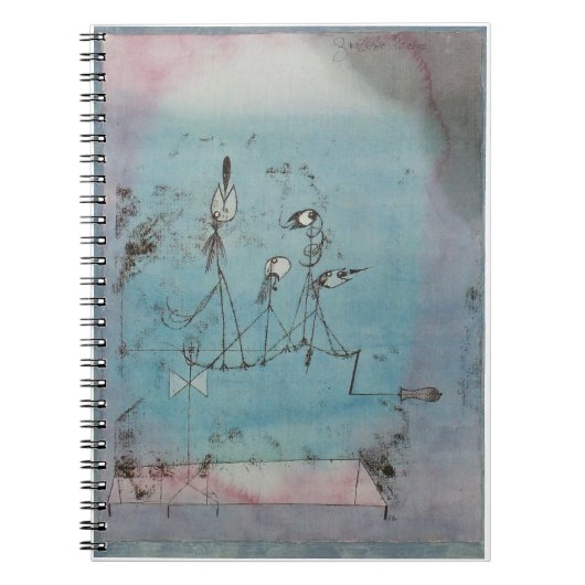 Paul Klee Twittering Machine Notebook Notitieboek (Voorkant)