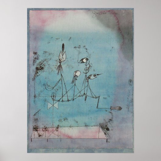 Paul Klee Twittering Machine Poster (Voorkant)