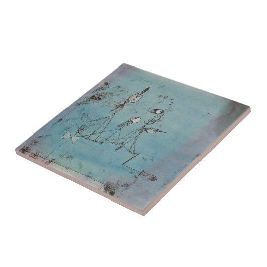 Paul Klee Twittering Machine Tile Tegeltje (Zijkant)