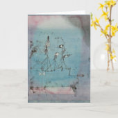 Paul Klee Twittering Machine Wenskaart Kaart (Gele Bloem)