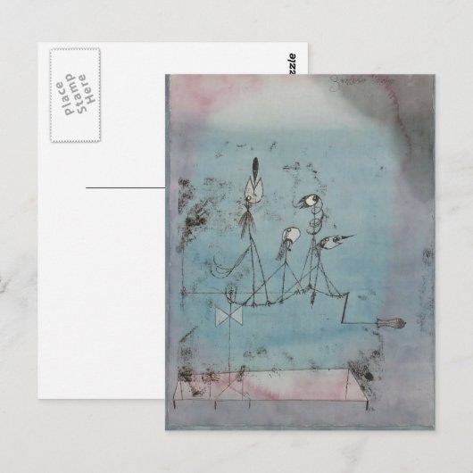 Paul Klee- Twittermachine Briefkaart (Voorkant / Achterkant)