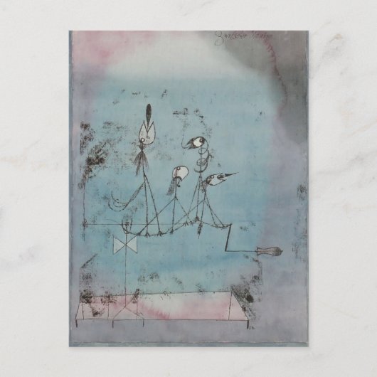 Paul Klee- Twittermachine Briefkaart (Voorkant)