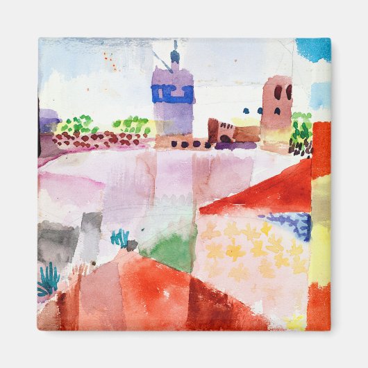 Paul Klee Uitzicht van Hammamet Magneet (Voorkant)