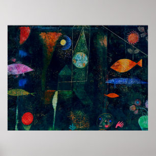 Paul Klee Vissen Magie Abstract Schilderij Grafisc Poster