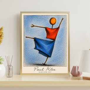 Paul Klee Vogelverschrikker Poster Abstract Modern