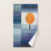 Paul Klee Voorbode van Herfst Blauwe Moderne Abstr Bad Handdoek (Handdoek)