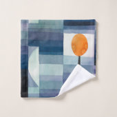 Paul Klee Voorbode van Herfst Blauwe Moderne Abstr Bad Handdoek (Wasdoekje)