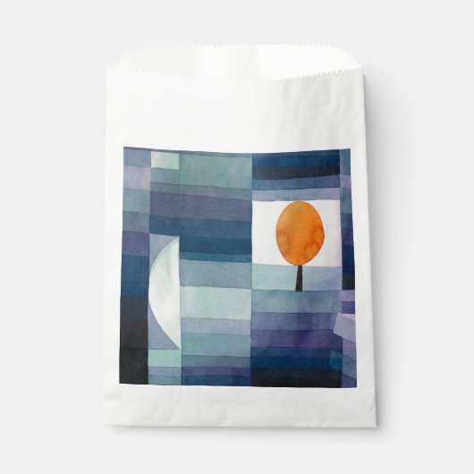 Paul Klee Voorbode van Herfst Blauwe Moderne Abstr Bedankzakje (Voorkant)