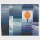 Paul Klee Voorbode van Herfst Blauwe Moderne Abstr Cadeaupapier (Vlak)