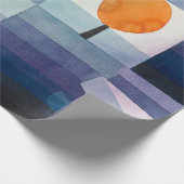 Paul Klee Voorbode van Herfst Blauwe Moderne Abstr Cadeaupapier (Hoek)