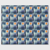 Paul Klee Voorbode van Herfst Blauwe Moderne Abstr Cadeaupapier (Vlak)