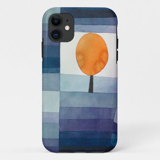 Paul Klee Voorbode van Herfst Blauwe Moderne Abstr Case-Mate iPhone Case (Achterkant)