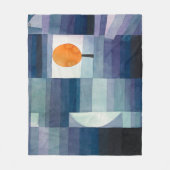 Paul Klee Voorbode van Herfst Blauwe Moderne Abstr Fleece Deken (Voorkant)
