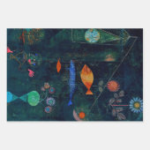 Paul Klee Voorbode van Herfst Blauwe Moderne Abstr Inpakpapier Vel (Voorkant 3)