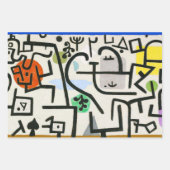 Paul Klee Voorbode van Herfst Blauwe Moderne Abstr Inpakpapier Vel (Voorkant 2)
