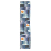 Paul Klee Voorbode van Herfst Blauwe Moderne Abstr Korte Tafelloper (Voorkant)