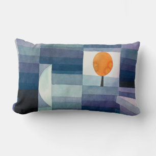 Paul Klee Voorbode van Herfst Blauwe Moderne Abstr Kussen