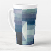 Paul Klee Voorbode van Herfst Blauwe Moderne Abstr Latte Mok (Linkerhoek)