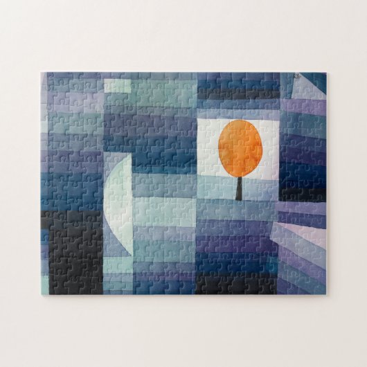 Paul Klee Voorbode van Herfst Blauwe Moderne Abstr Legpuzzel (Horizontaal)