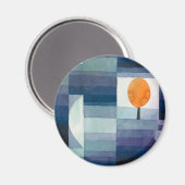 Paul Klee Voorbode van Herfst Blauwe Moderne Abstr Magneet (Voorkant / Achterkant)