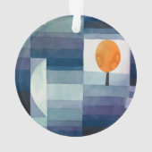 Paul Klee Voorbode van Herfst Blauwe Moderne Abstr Ornament (achterkant)
