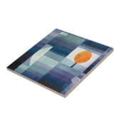 Paul Klee Voorbode van Herfst Blauwe Moderne Abstr Tegeltje (Zijkant)