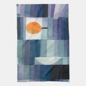 Paul Klee Voorbode van Herfst Blauwe Moderne Abstr Theedoek (Verticaal)
