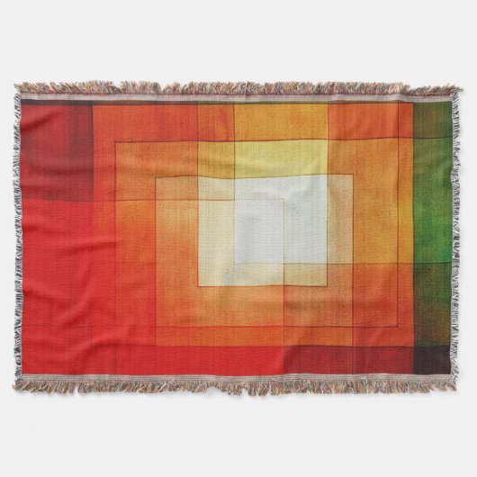 Paul Klee Wit Omkaderd Polyfoon Deken (Voorkant)