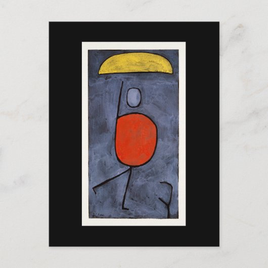 Paul Klee - With Umbrella Briefkaart (Voorkant)