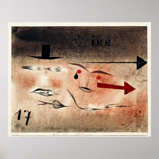 Paul Klee - Zeventien, gek Poster (Voorkant)